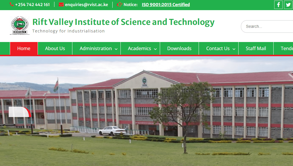 Courses Offered At Rvist 2022/2023- Rift Valley Institute Of Science And Technology