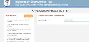 Isw Online Application System