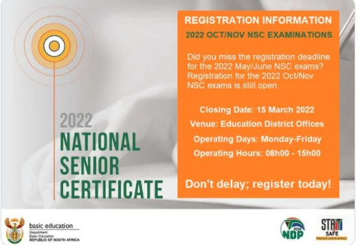 Nsc Examination 2022 Registration