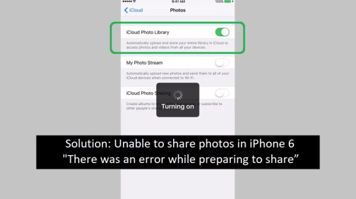 Preparing To Share :Fix For Iphone/Ipad