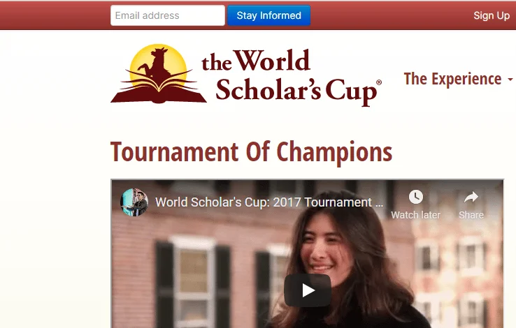 World Scholar’s Cup Tournament
