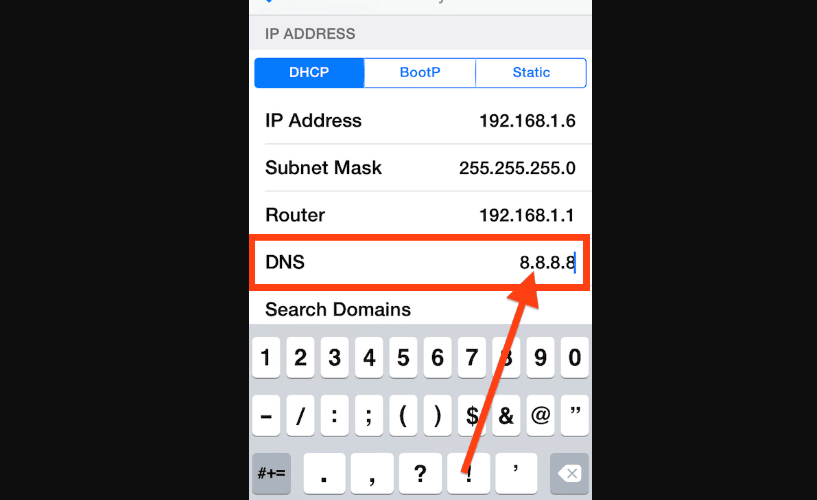 DNS iPhone and iPad; How to change the DNS servers