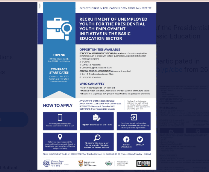 Phase Iv Of The Presidential Youth Employment Initiative