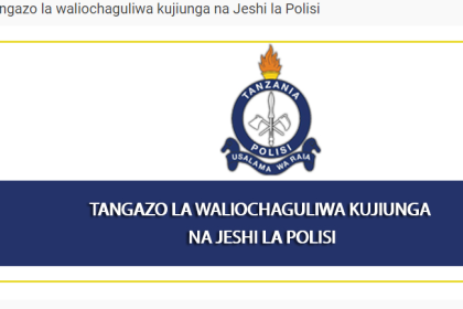 Majina Waliochaguliwa Police