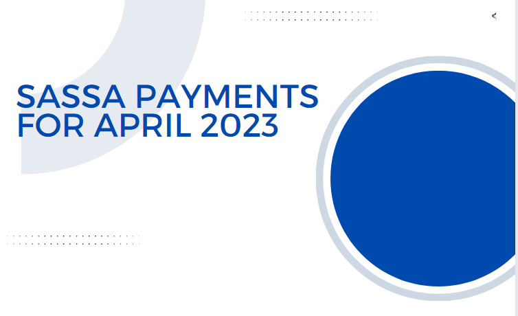 Sassa Payments For April