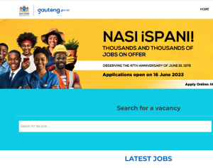 NASI ISPANI Job Vacancies 2023 Gauteng Jobs.gauteng Gov. Za | All Global