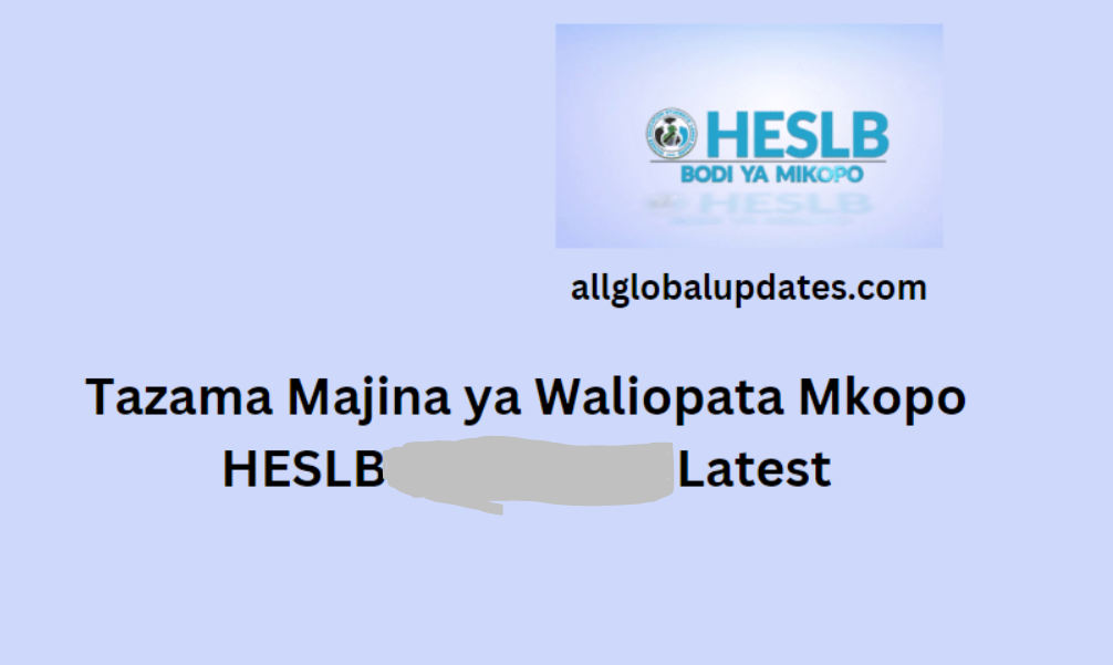 pdf Majina ya Waliopata Mkopo HESLB 2023/2024 Latest